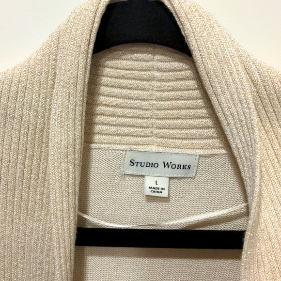 Golden shimmer cowl neck sweater - Picture 2 of 3